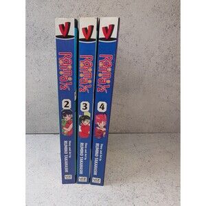 Ranma 1/2 Manga Vol. 2 3 4 Lot Viz Media Rumiko Takahashi English